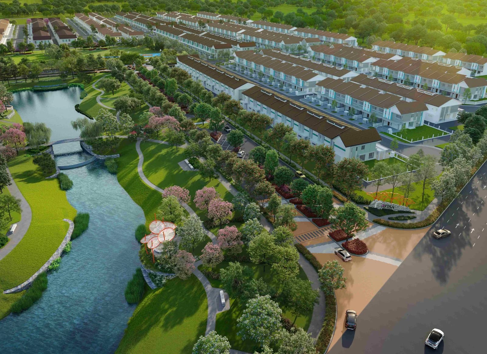 Tropicana Alam artist impression — Avisa Residences lakeside terrace homes