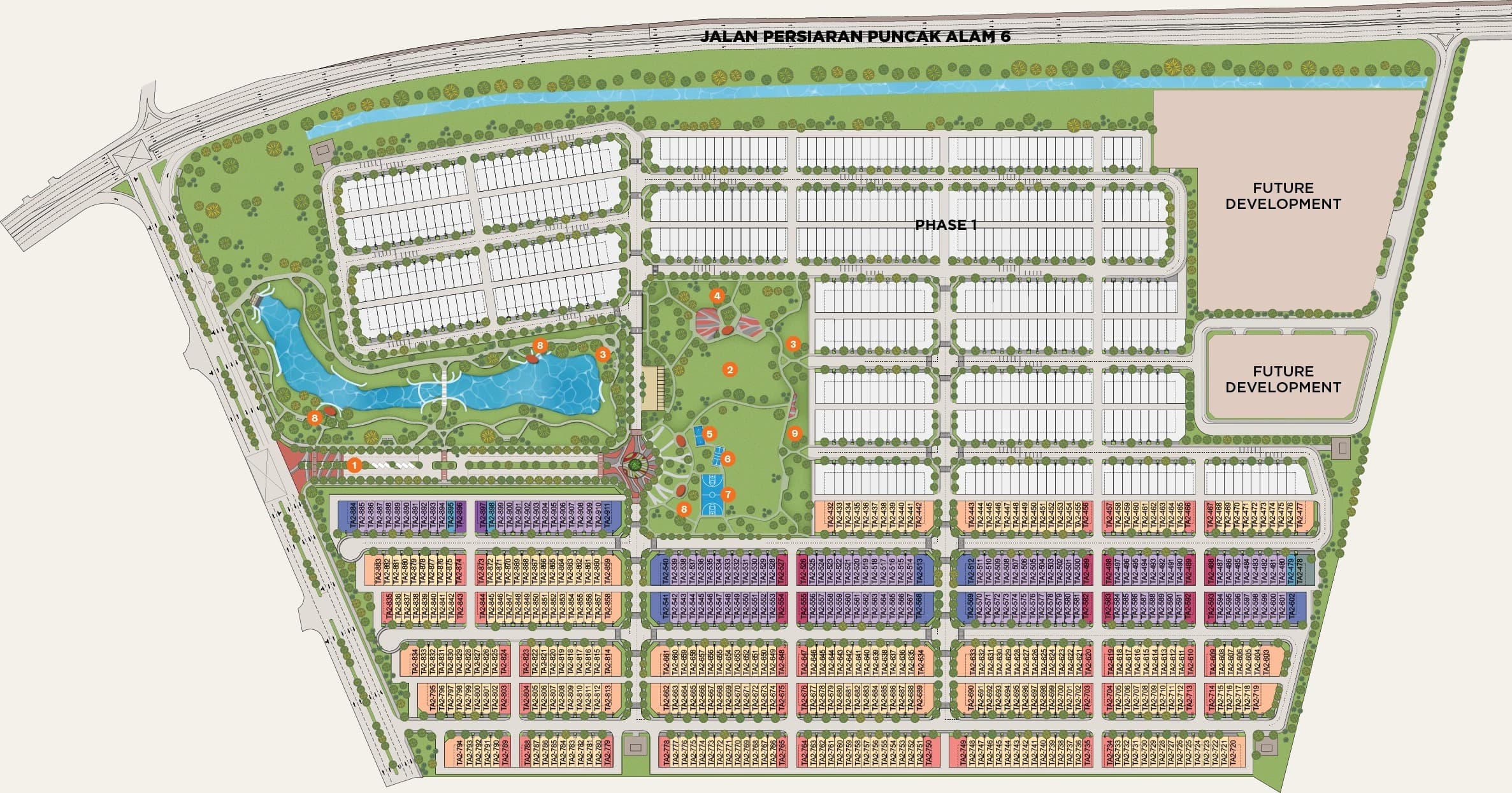 Avisa Residences at Tropicana Alam — overall site plan